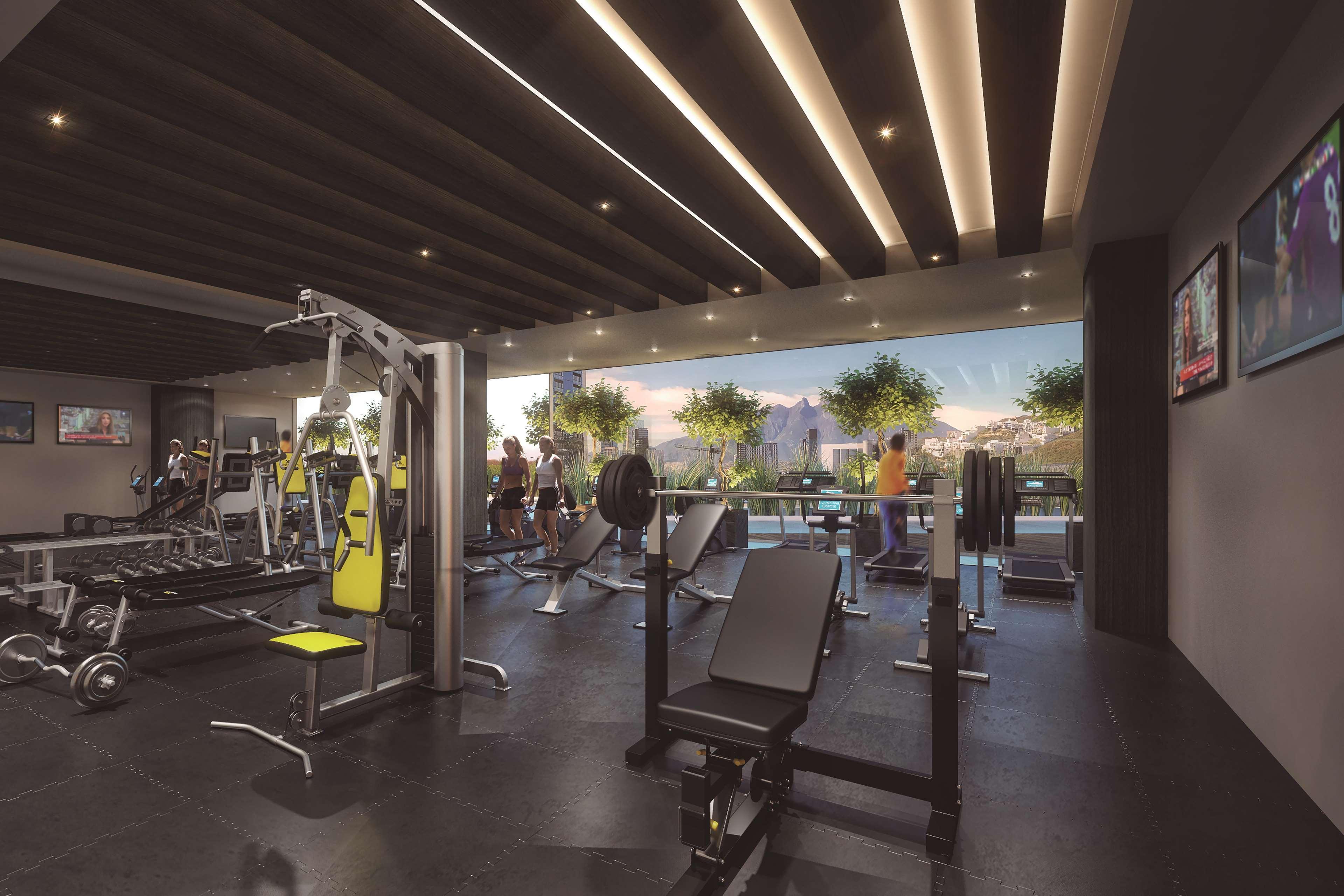 Camino Real Fashion Drive Monterrey Hotel San Pedro Garza Garcia Exterior foto The gym at the 10th floor